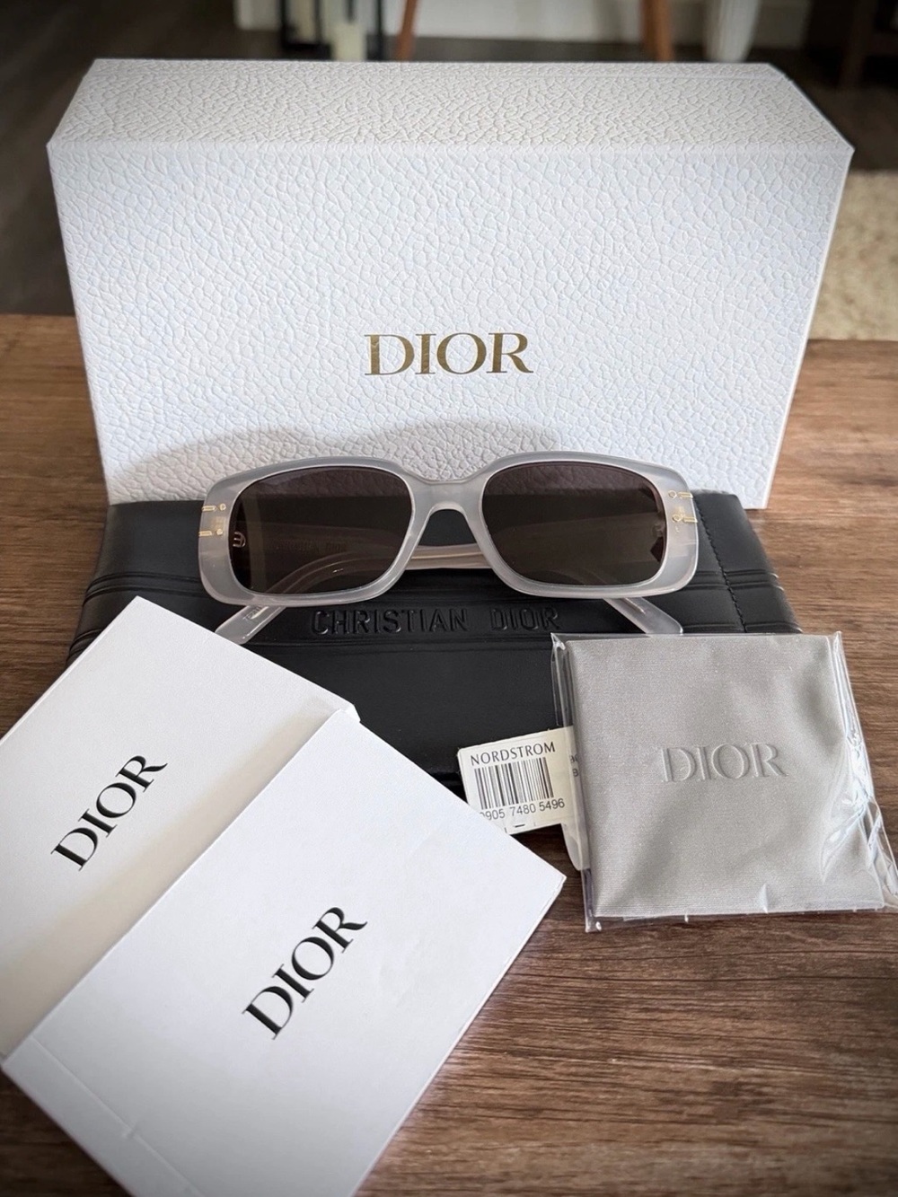 NEW AUTH DIOR Signature S121 Rectangular Sunglasses *FREE SHIPPING*